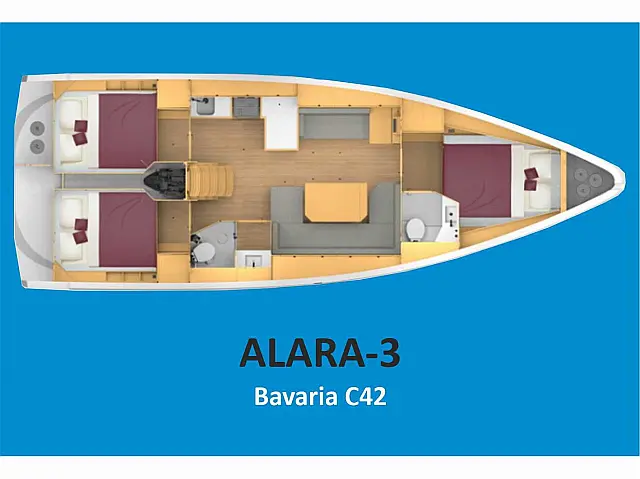 Bavaria C42 - [Layout image]