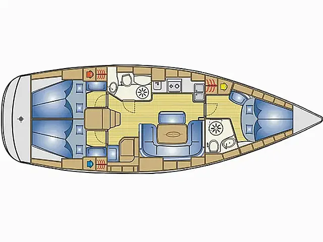 Bavaria 39 Cruiser - [Layout image]