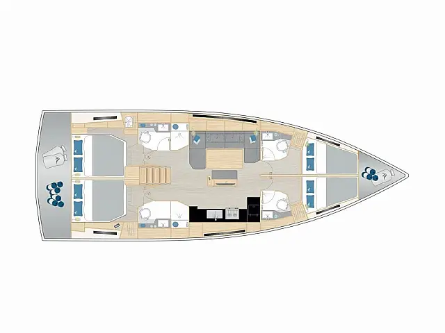 Hanse 460 - [Layout image]
