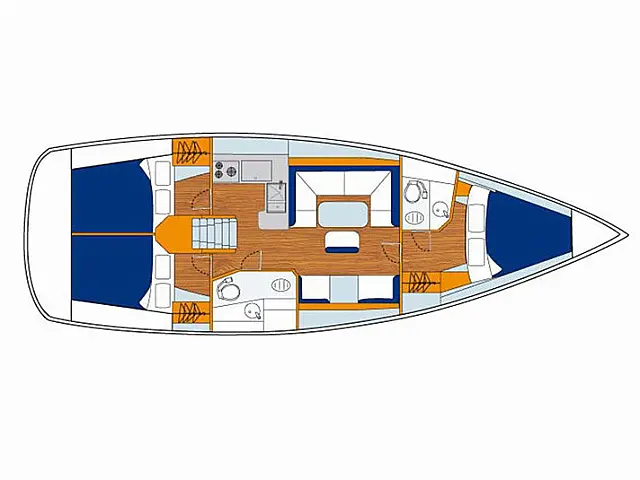 Sun Odyssey 41 - [Layout image]
