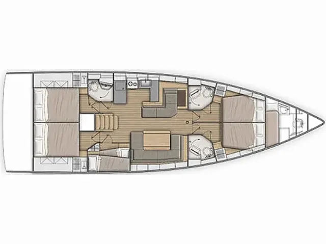 Sun Odyssey 490 - [Layout image]