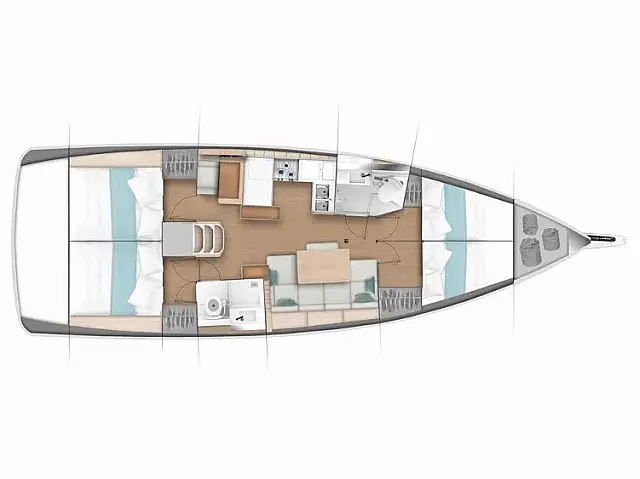 Sun Odyssey 440 - [Layout image]