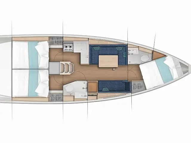 Sun Odyssey 380 - [Layout image]