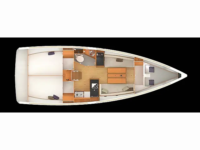 Sun Odyssey 349 - [Layout image]