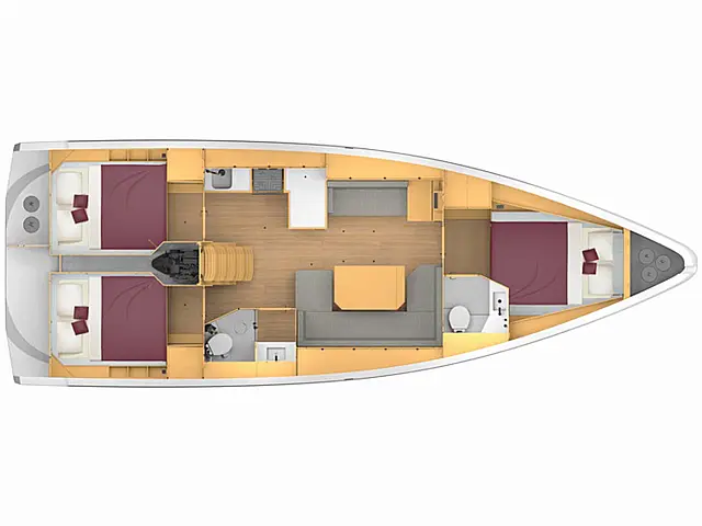 Bavaria C42 /3cab - [Layout image]