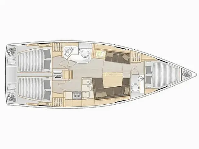 Hanse 388 - [Layout image]