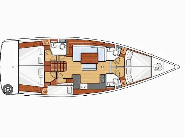 Oceanis 48 - [Layout image]