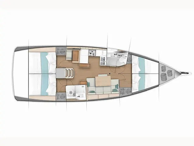 Sun Odyssey 440 - [Layout image]