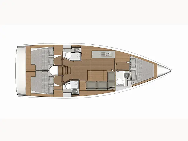 Dufour 390 - [Layout image]