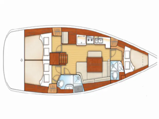 Oceanis 40 - [Layout image]