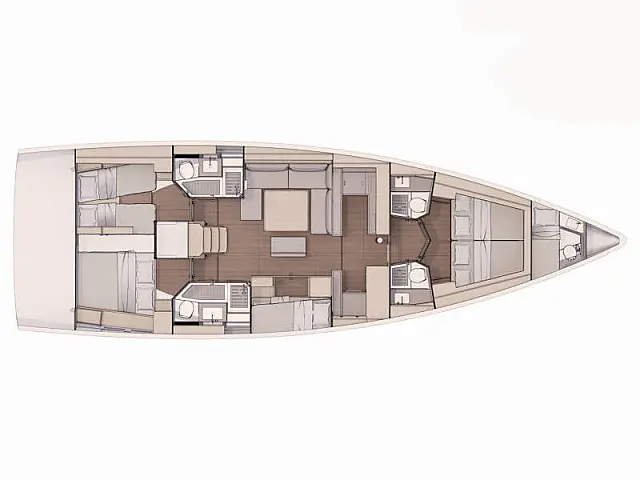 Dufour 530 - [Layout image]