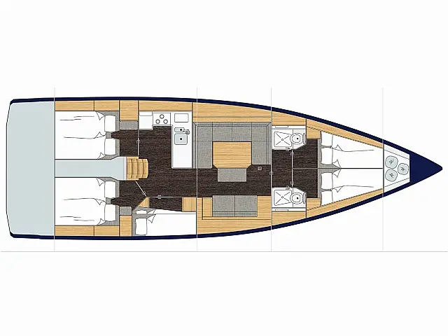 Bavaria C45 - [Layout image]