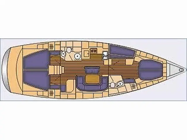 Bavaria 46 Cruiser - [Layout image]