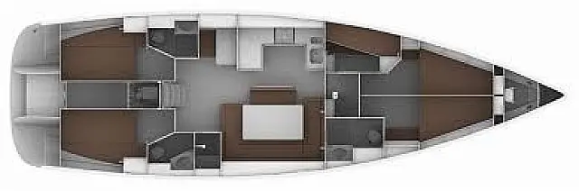 Bavaria Cruiser 51 - [Layout image]