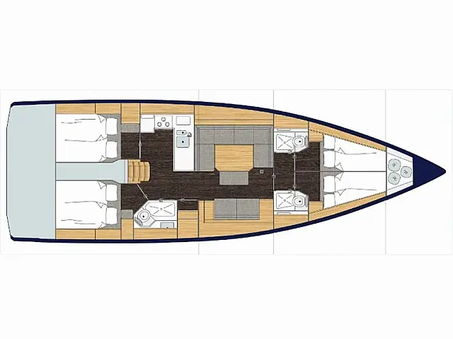Bavaria C45 - [Layout image]