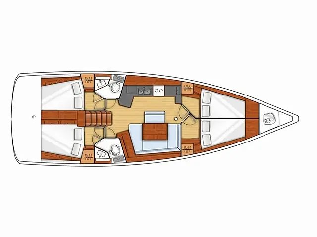 Oceanis 45 - [Layout image]
