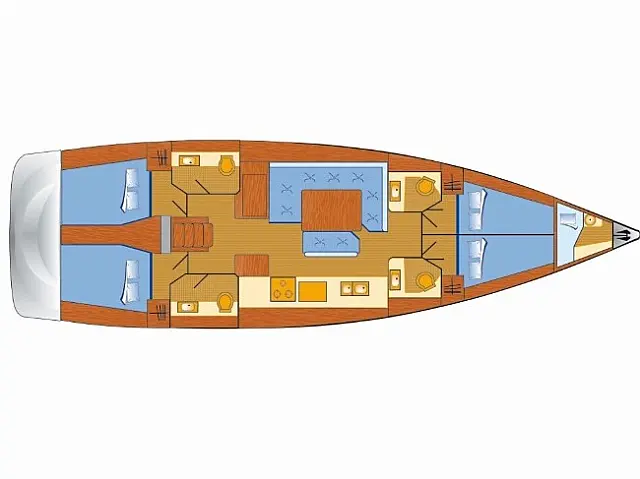Sun Odyssey 519 - [Layout image]