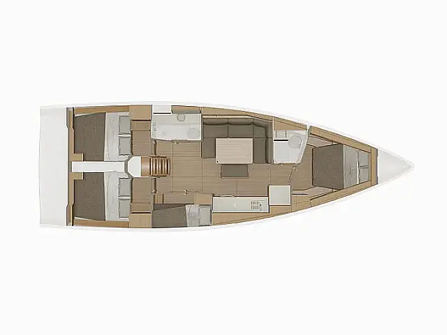 Dufour 430 Grand Large - [Layout image]