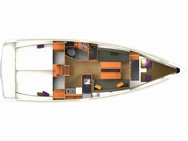 Sun Odyssey 349 - [Layout image]