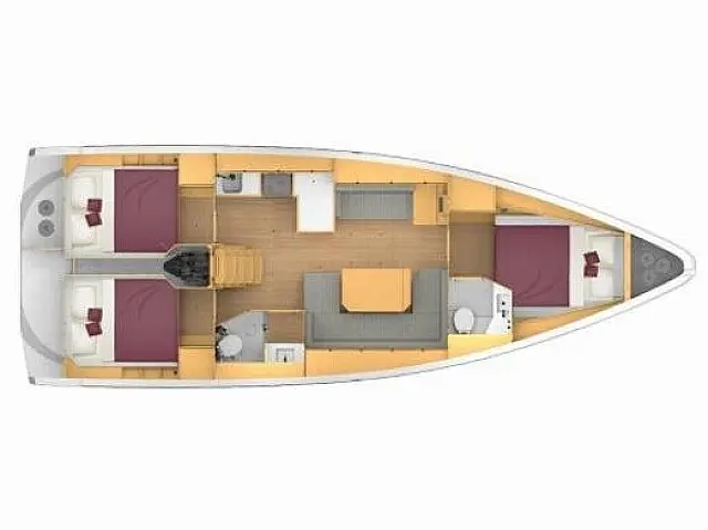 Bavaria C42 - [Layout image]