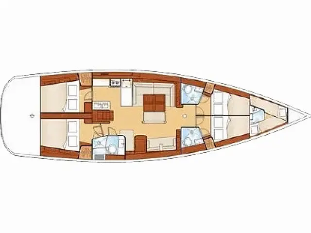 Oceanis 54 - [Layout image]