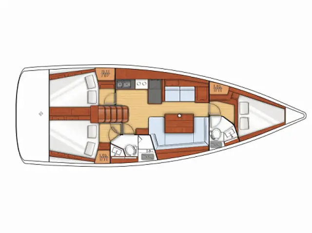 Oceanis 41 - [Layout image]
