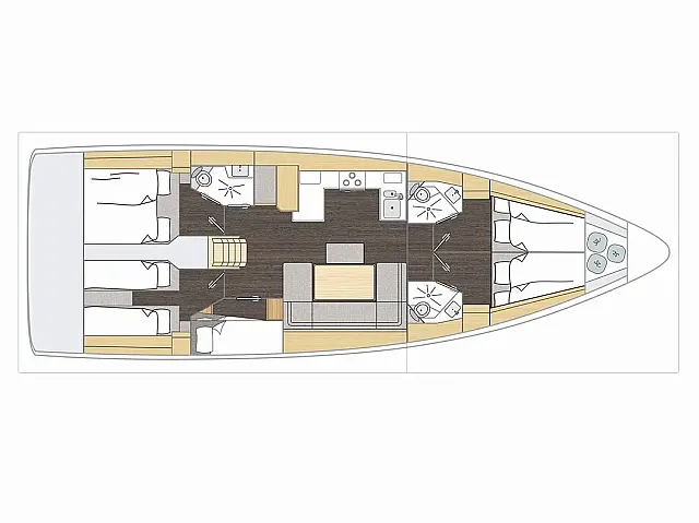 Bavaria C46 - [Layout image]