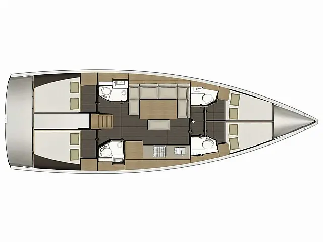 Dufour 460 Grand Large - [Layout image]