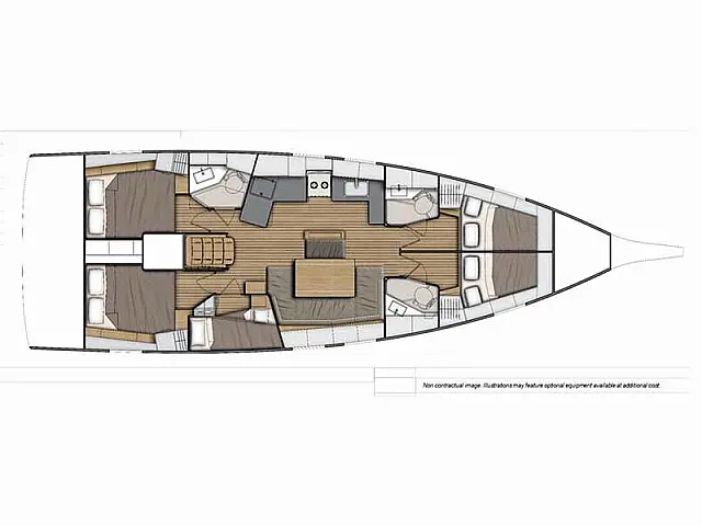 Oceanis 46.1 - [Layout image]