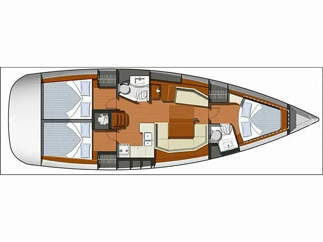 Sun Odyssey 42 i - [Layout image]