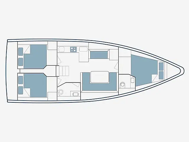 Bavaria C42 - [Layout image]
