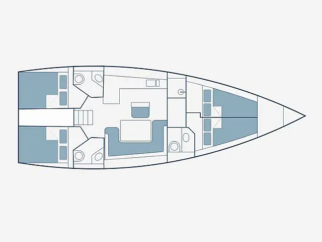 Bavaria 46 - [Layout image]
