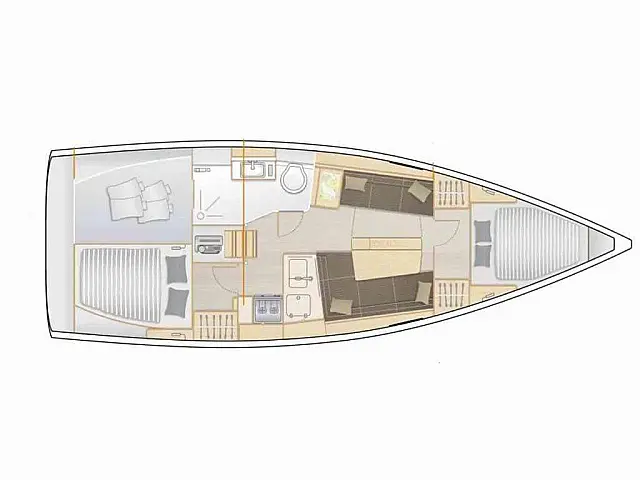 Hanse 348 - [Layout image]