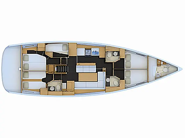 Jeanneau 54 /6cab - [Layout image]