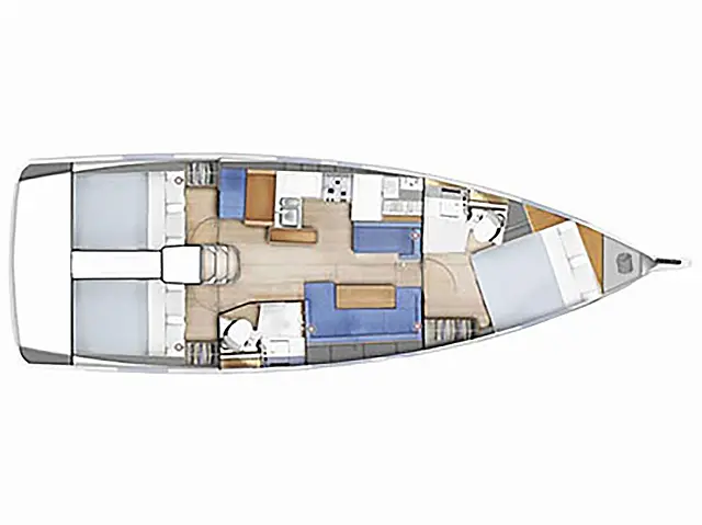 Sun Odyssey 410 /3cab - [Layout image]
