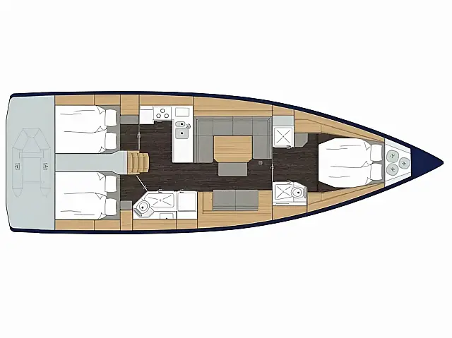 Bavaria C45/3 cab - [Layout image]