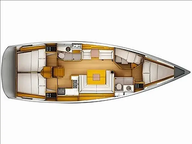 Sun Odyssey 449 (4 cab.) - [Layout image]