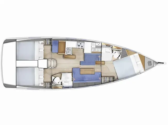Sun Odyssey 410 - [Layout image]