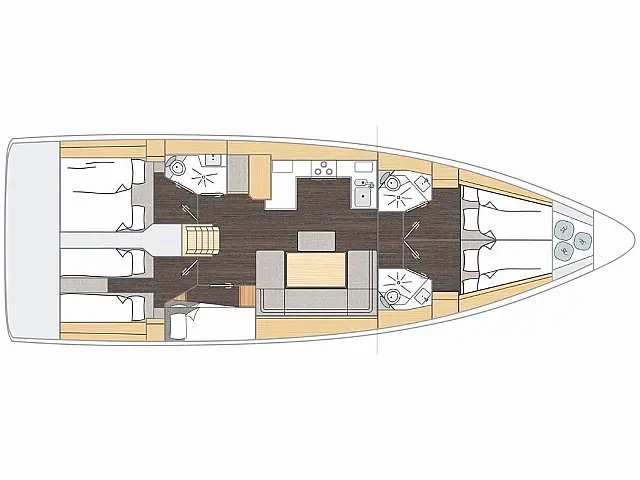 Bavaria C46 - [Layout image]