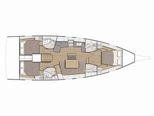 Oceanis 46.1 - [Layout image]