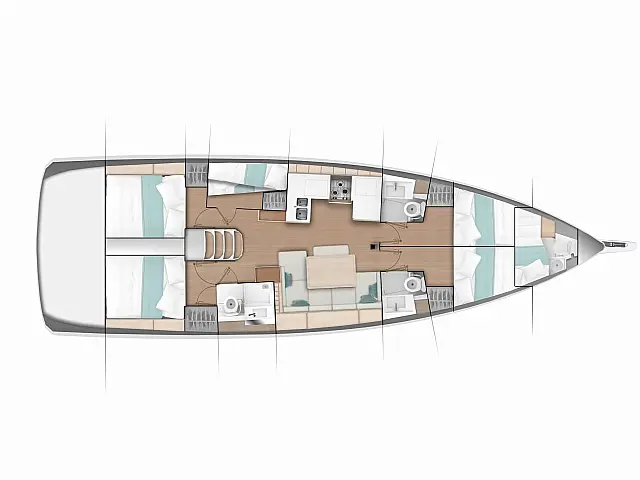 Sun Odyssey 490[G] - [Layout image]