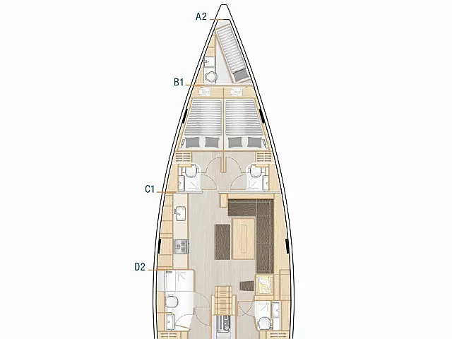 Hanse 508 - [Layout image]