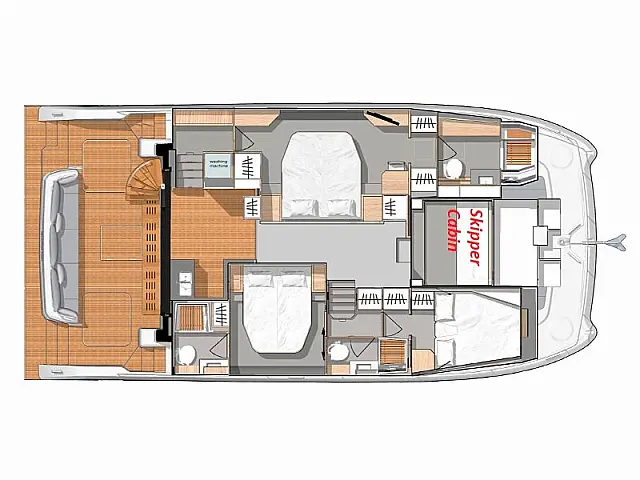 Fountaine Pajot MY6 - [Layout image]
