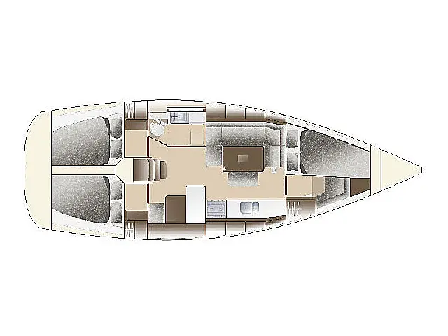 Dufour 375 - [Layout image]