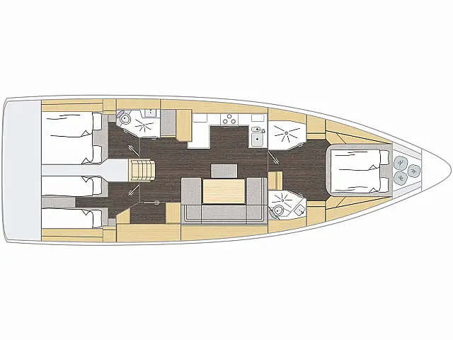 Bavaria 46 Cruiser - [Layout image]