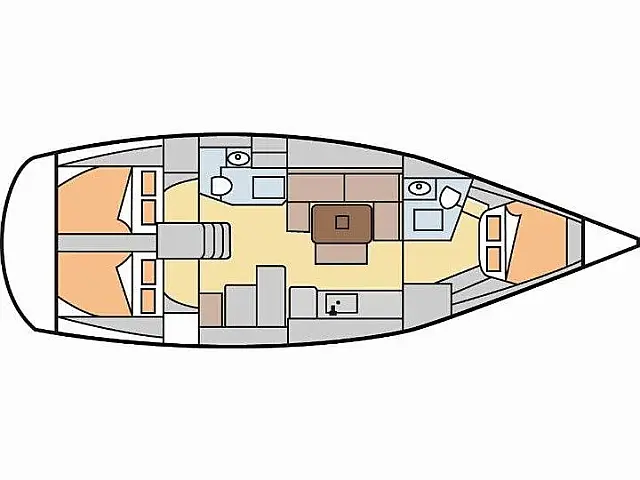 Dufour 425 Grand Large - [Layout image]
