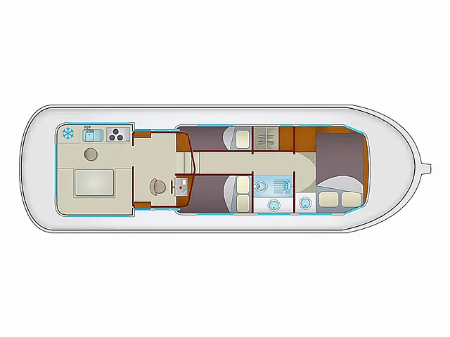 Pénichette 1107 W - [Layout image]