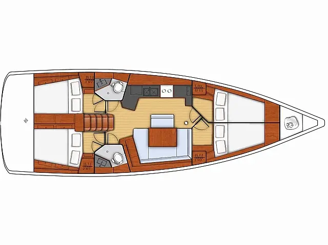 Oceanis 45 - [Layout image]