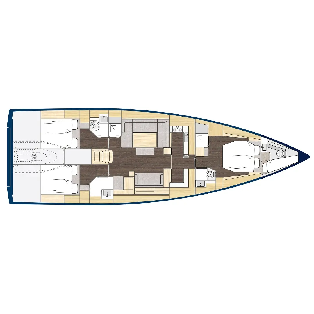 Bavaria C57 - [Layout image]