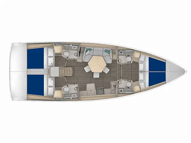 Sunsail 44.4 - [Layout image]